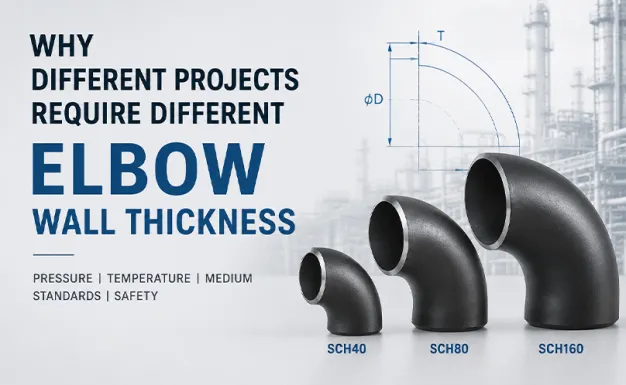 Why do different projects have different requirements for elbow wall thickness?