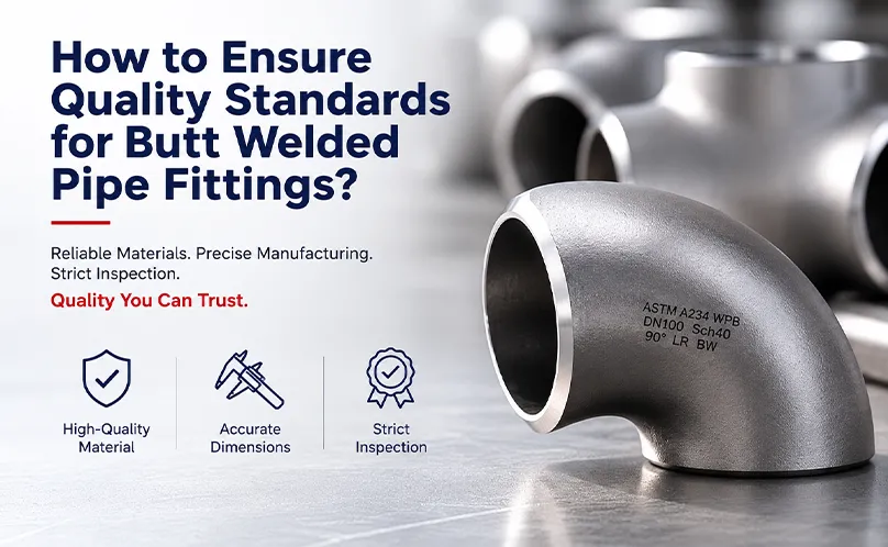 How can the quality standards for butt-weld pipe fittings be ensured?