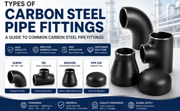 What types of carbon steel pipe fittings are there? An introduction to common carbon steel pipe fittings.