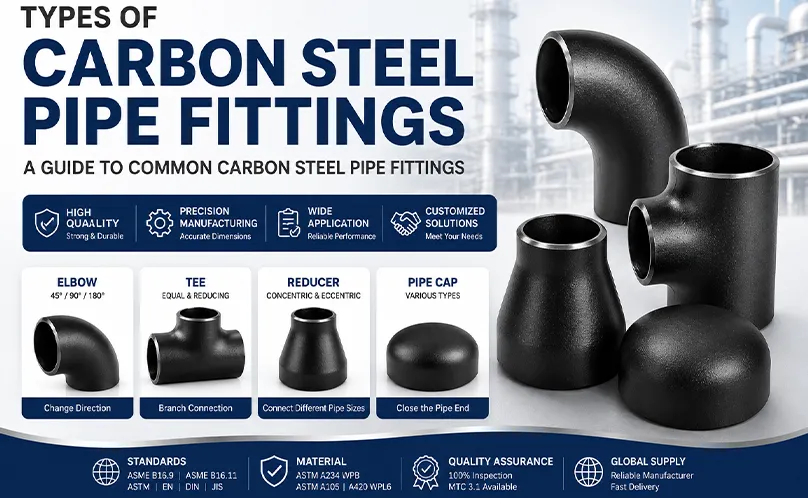 What types of carbon steel pipe fittings are there? An introduction to common carbon steel pipe fittings.